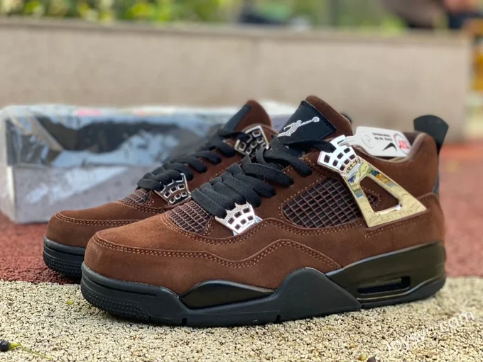 Air Jordan 4 AQ9129-002 Black Brown