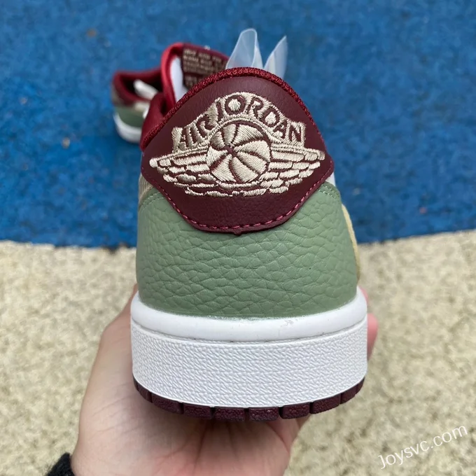 Air Jordan 1 DM7866-878 CNY Dragon Year White Green Red Low-Top