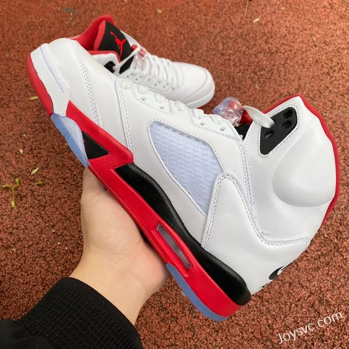 Air Jordan 5 Fire Red 440888-120 White Red