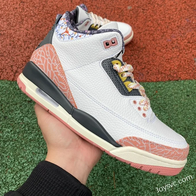 Air Jordan 3 Cherry Blossom 441140-100 White Pink