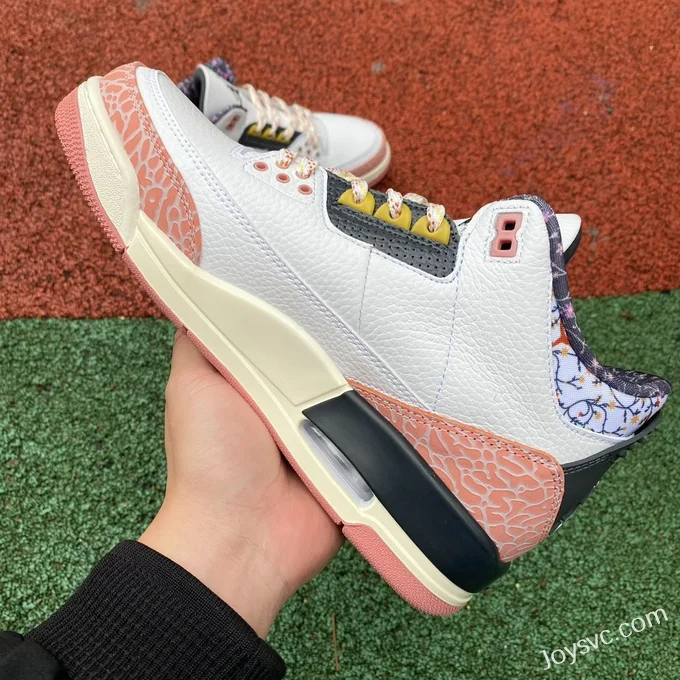 Air Jordan 3 Cherry Blossom 441140-100 White Pink