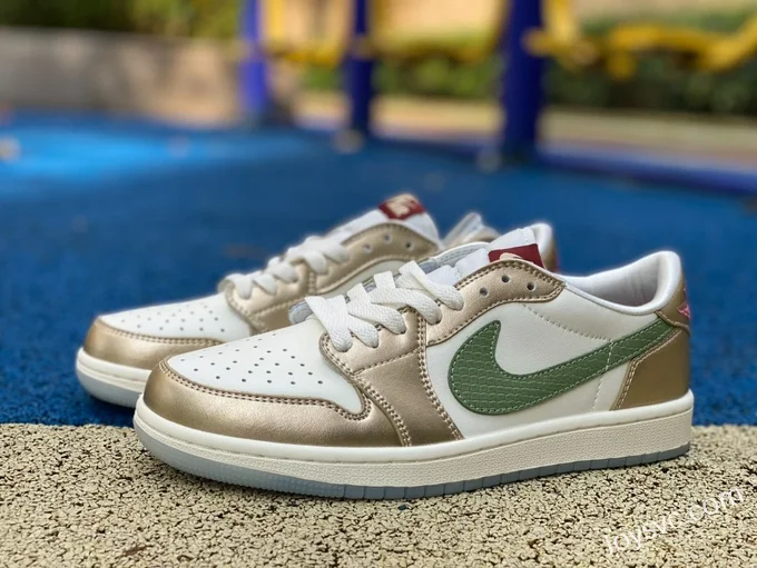 Air Jordan 1 Low FQ6593-100 CNY Dragon Year White Green Retro