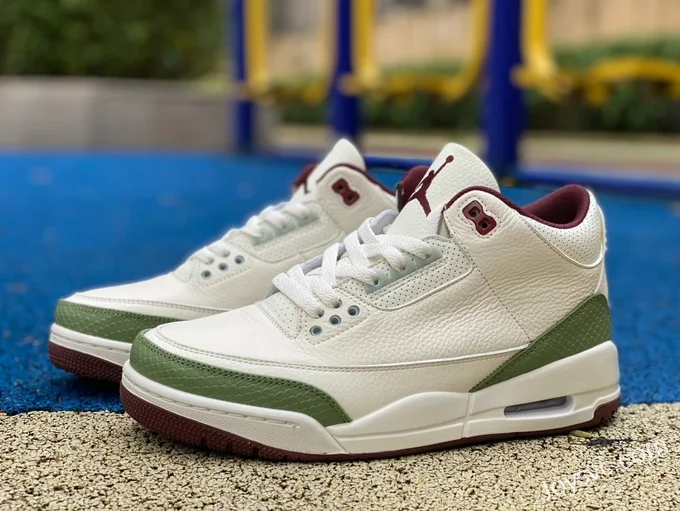 Air Jordan 3 CT8532-166 White Green Dragon