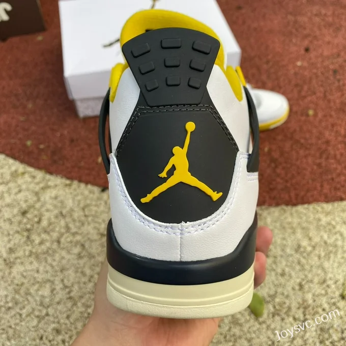 Air Jordan 4 AQ9129-101 White Black Yellow