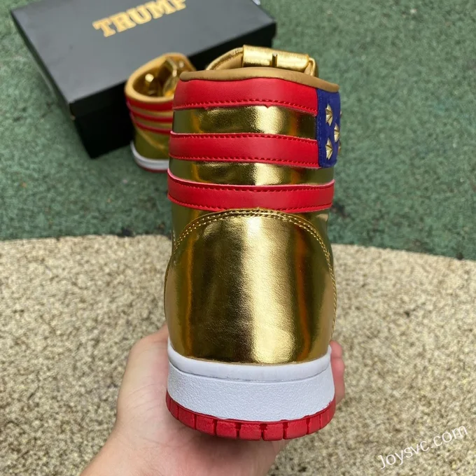 DIY Donald Trump Never Surrender Gold Sneakers