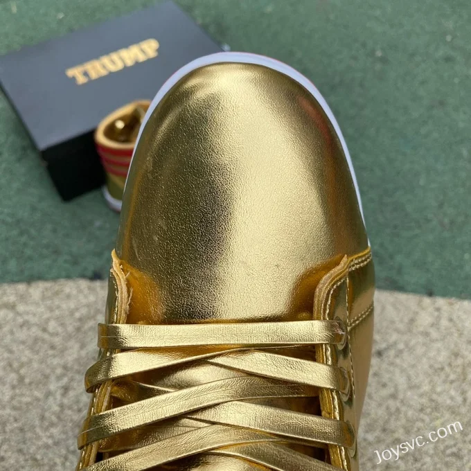 DIY Donald Trump Never Surrender Gold Sneakers