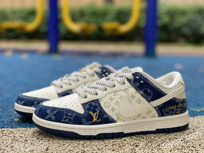 Nike Dunk x Louis Vuitton White Blue FC1688-163