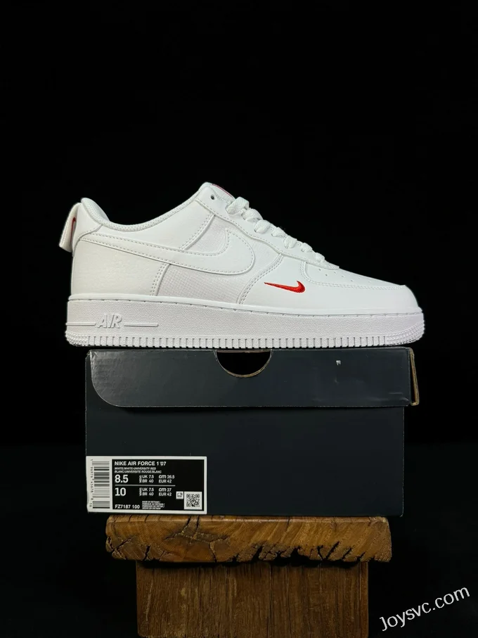 Nike Air Force 1 Low White Red Hook FZ7187-100