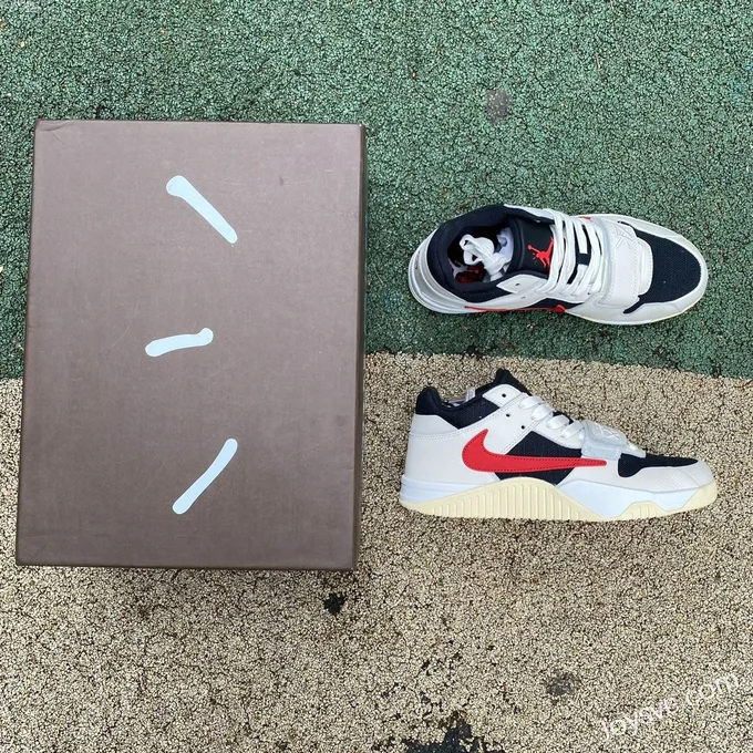 Travis Scott x Jordan Cut The Check FZ8117-101 White Black Red S2 Version