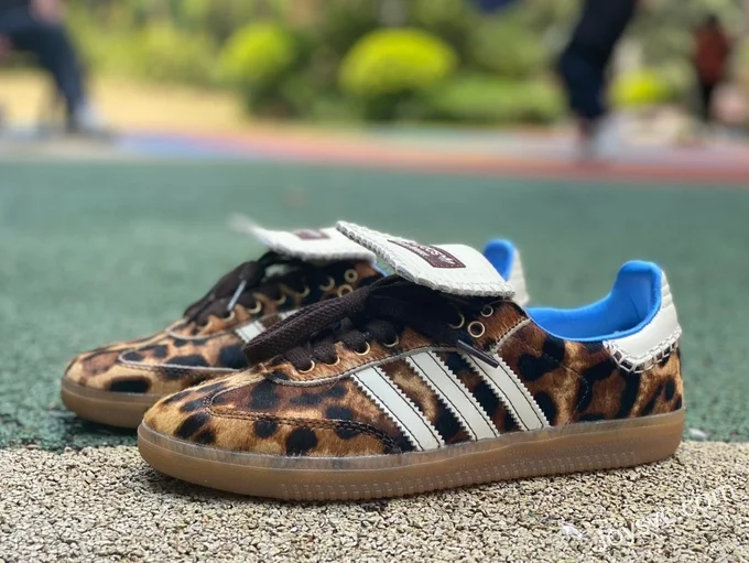 Wales Bonner x Adidas Samba Brown Blue Retro Sneakers ID0578