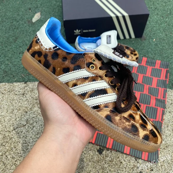 Wales Bonner x Adidas Samba Brown Blue Retro Sneakers ID0578