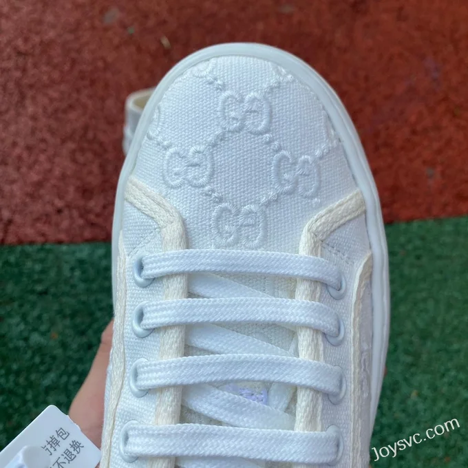 Gucci Tennis 1977 White Classic Series Thick Sole Canvas Shoes