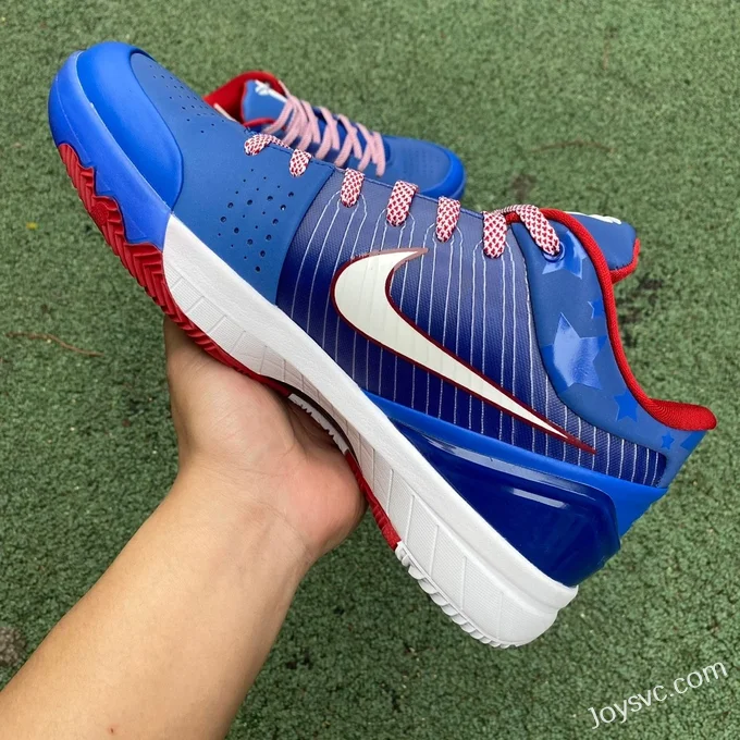 Nike Zoom Kobe 4 Proto - Blue Red Basketball Shoes