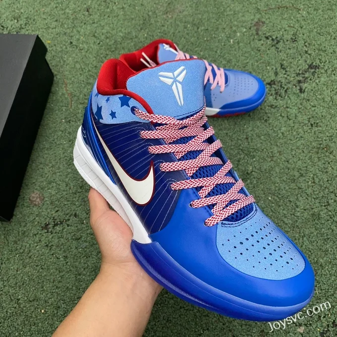 Nike Zoom Kobe 4 Proto - Blue Red Basketball Shoes