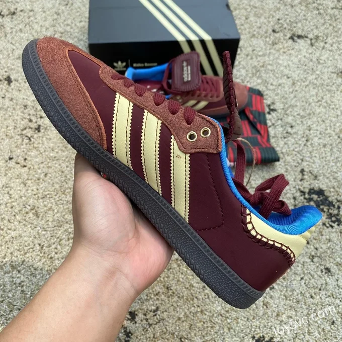 Adidas Samba Brown Red Yellow Retro Sneakers IE0579