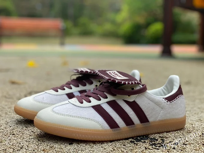 Wales Bonner x Adidas Samba White Brown Retro Sneakers IE0586