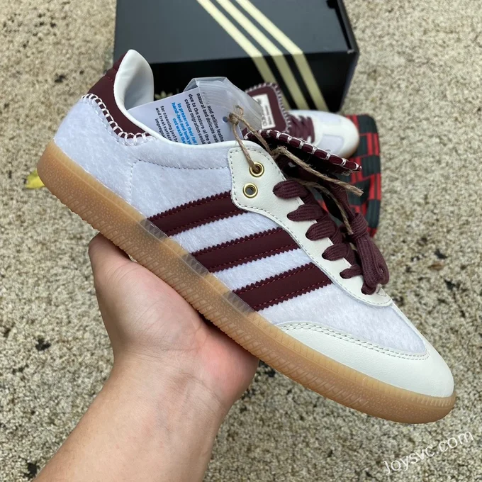 Wales Bonner x Adidas Samba White Brown Retro Sneakers IE0586