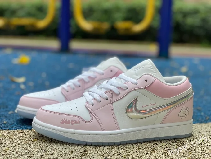 Air Jordan 1 Low FQ9112-100 White Pink Sand Frozen