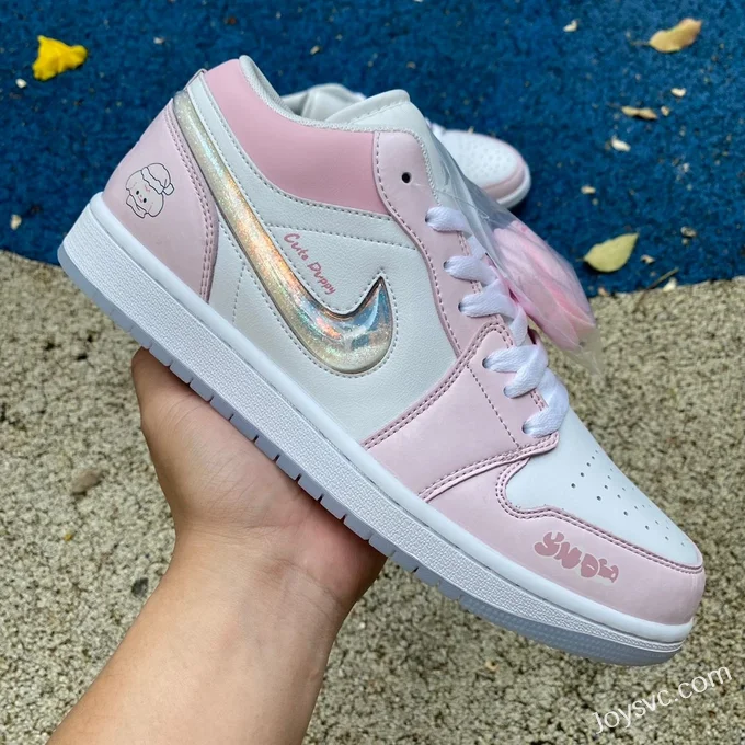 Air Jordan 1 Low FQ9112-100 White Pink Sand Frozen