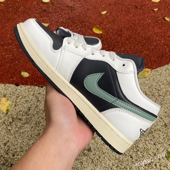 Air Jordan 1 Low WMNS DC0774-001 Black Green Retro