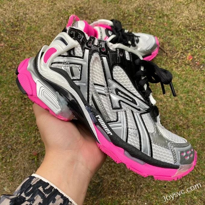 Balenciaga 7.0 Silver Pink Pure Original Vintage Dad Shoes