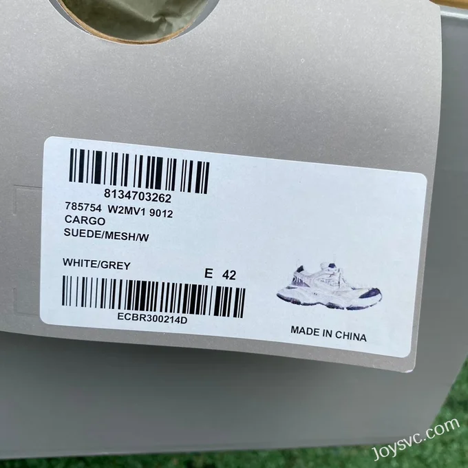 Balenciaga Cargo White Grey Yellow Sneakers