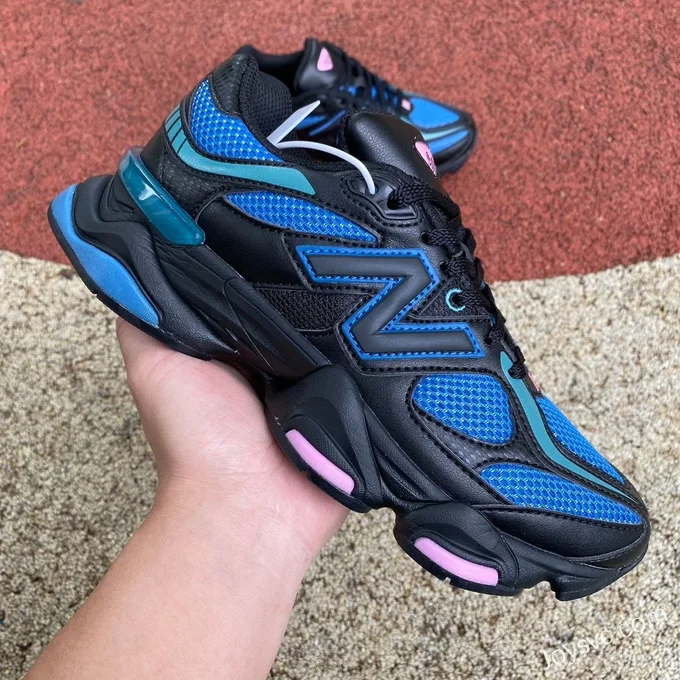 New Balance 9060 Black Blue Pink Pure Original Retro Dad Shoes U9060AGC