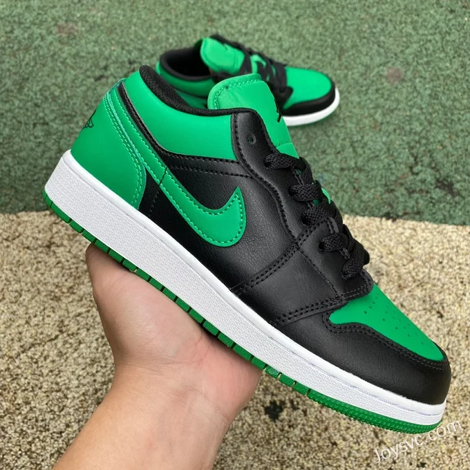 Air Jordan 1 Low 553560-065 Black Green DT Version