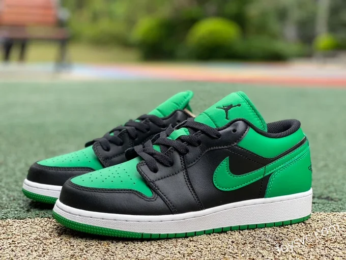 Air Jordan 1 Low 553560-065 Black Green DT Version