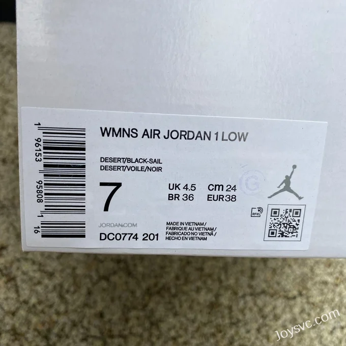 Air Jordan 1 Low DC0774-201 Brown Black