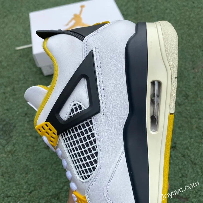 Air Jordan 4 Retro Vivid Sulfur AQ9129-101 White Orange Yellow