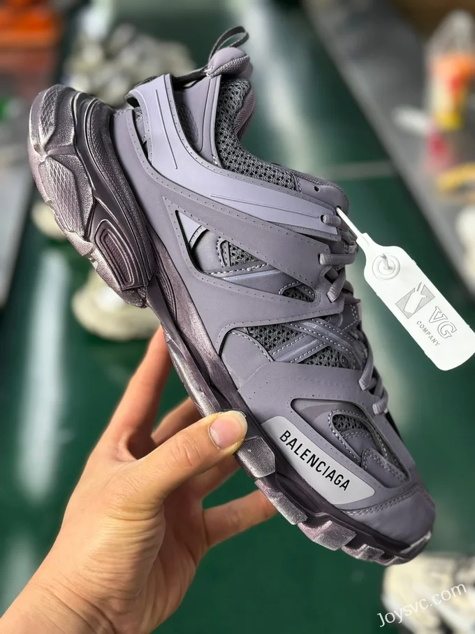 Balenciaga Triple S Grey Purple Sneakers