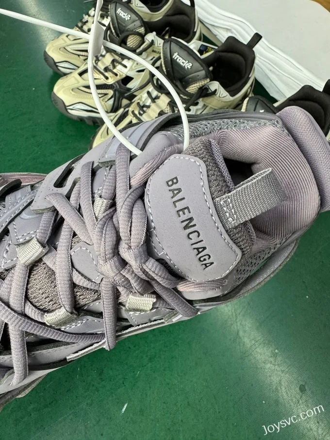 Balenciaga Triple S Grey Purple Sneakers