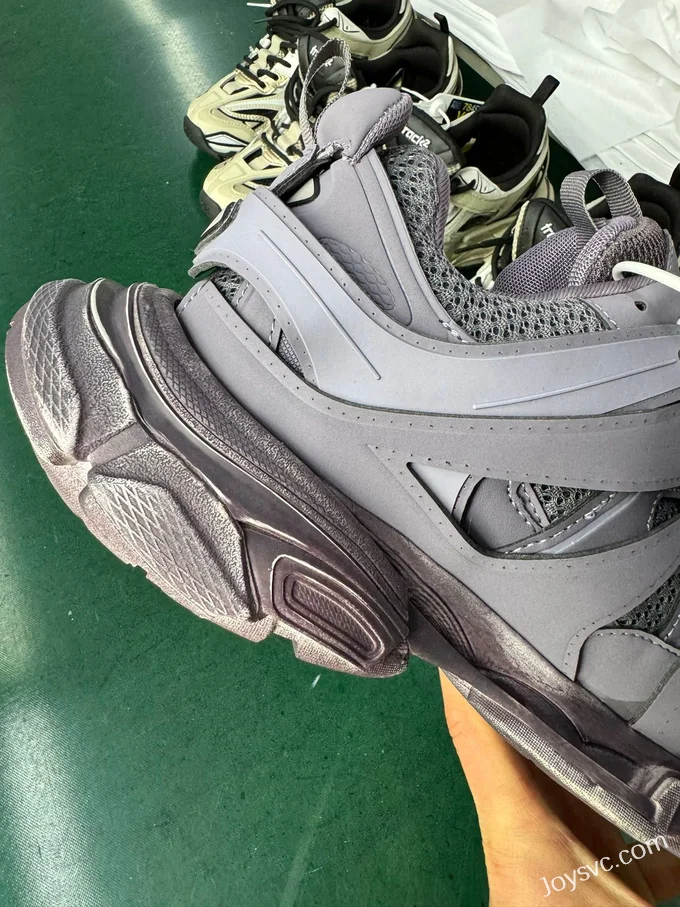 Balenciaga Triple S Grey Purple Sneakers