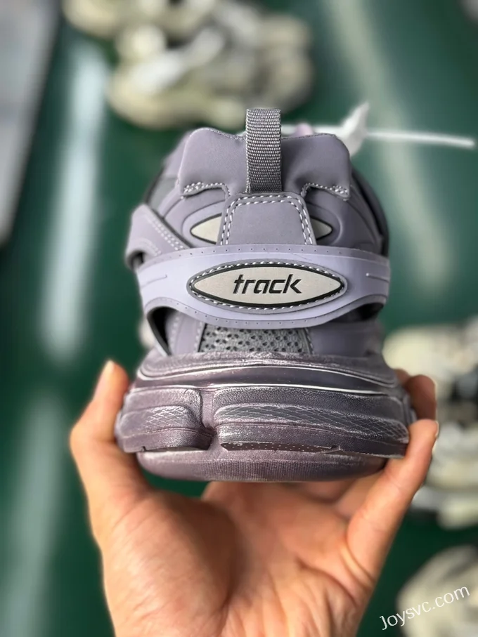 Balenciaga Triple S Grey Purple Sneakers