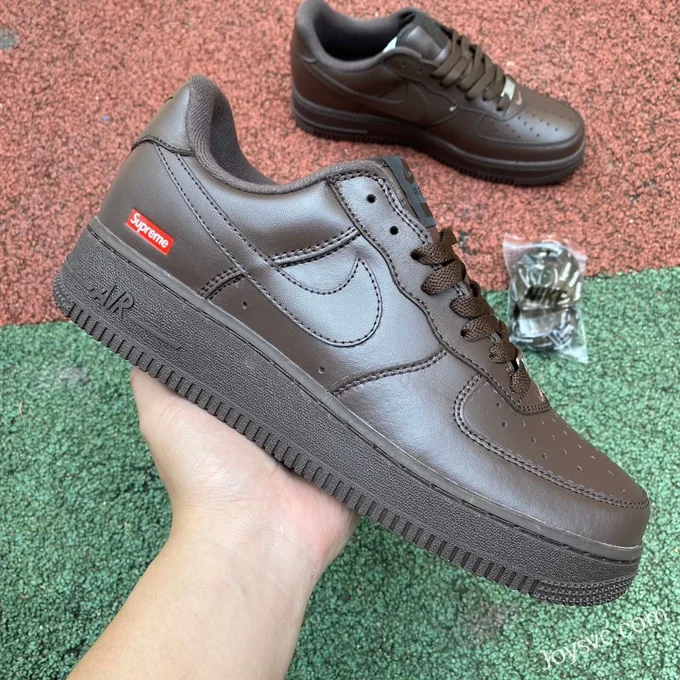 Supreme x Nike Air Force 1 Brown CU9225-200