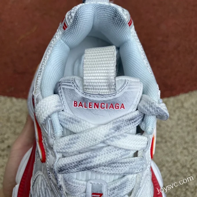 Balenciaga 10XL White Red Orange Sneakers