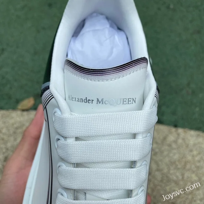 Alexander McQueen 2.0 White Painted Low-Top Sneakers