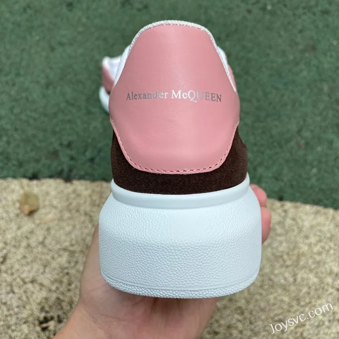 Alexander McQueen 2.0 White Brown Pink Low-Top Sneakers