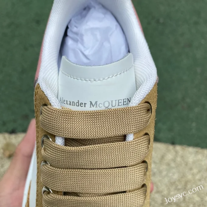 Alexander McQueen 2.0 White Brown Pink Low-Top Sneakers