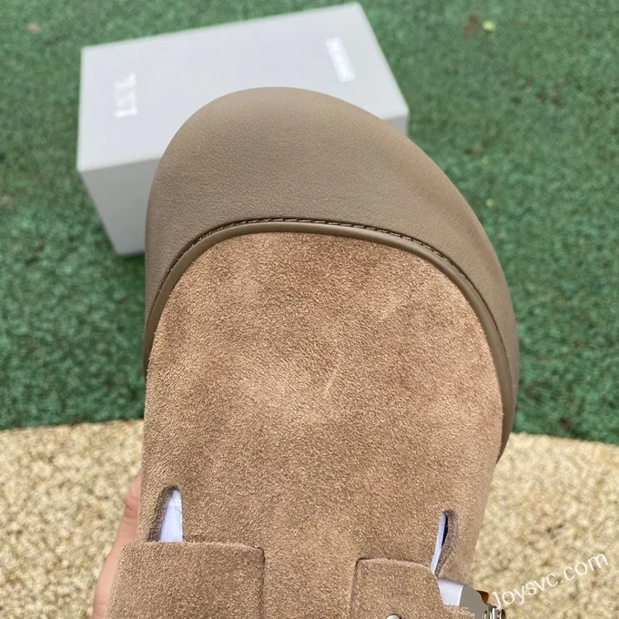 Birkenstock x Dior Tokio Khaki Flat Round Toe Casual Shoes