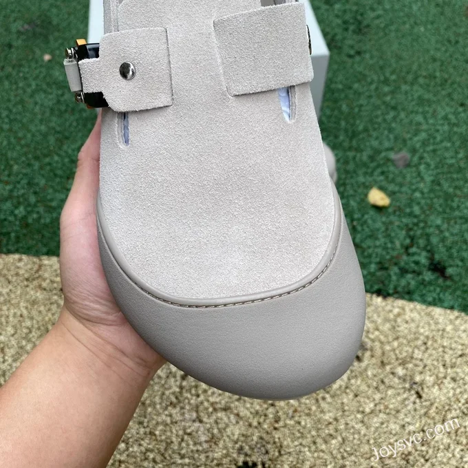 Birkenstock x Dior Tokio Grey Flat Round Toe Casual Shoes