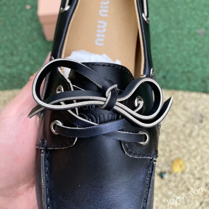 MIU MIU Black Driving Shoes