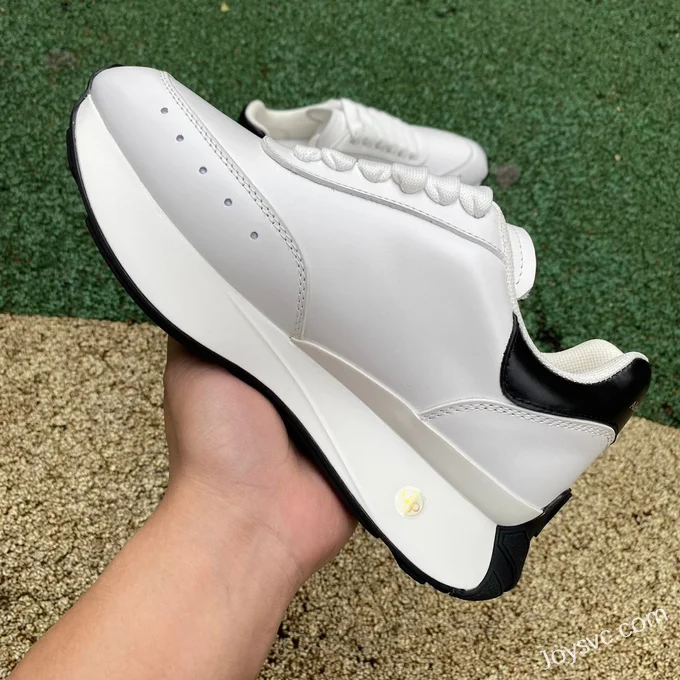 Alexander McQueen Sprint Runner White Black Dad Shoes