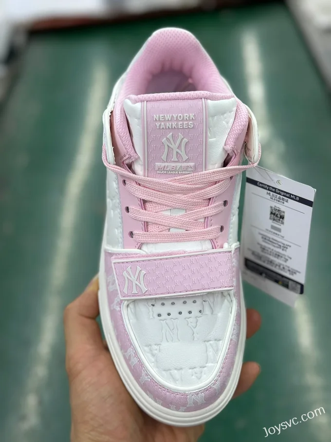 MLB White Pink Print Casual Shoes