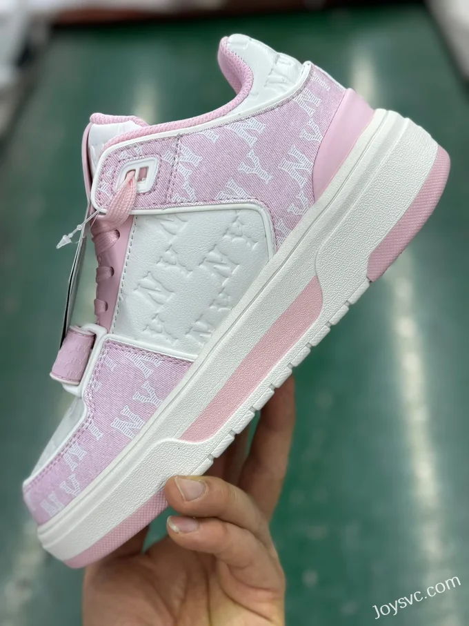 MLB White Pink Print Casual Shoes