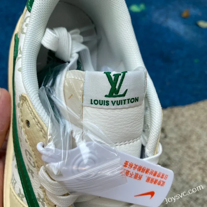 Travis Scott x Louis Vuitton x Air Jordan 1 Low LX1988-300 Yellow Green Retro