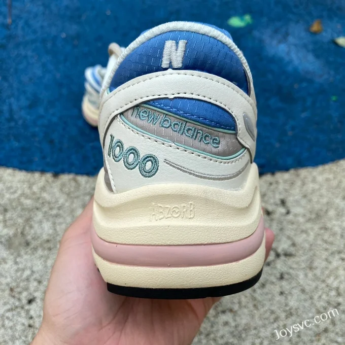 NB 1000 Beige Pink Blue New Balance 1000 Series Comfort Running Shoes M1000WA