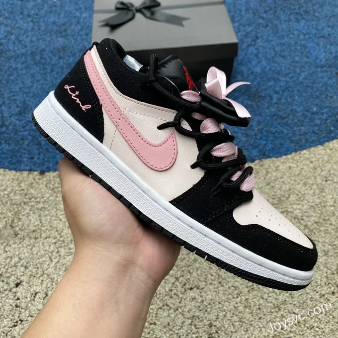 Air Jordan 1 Low DX4374-008 Black Pink Strap Retro