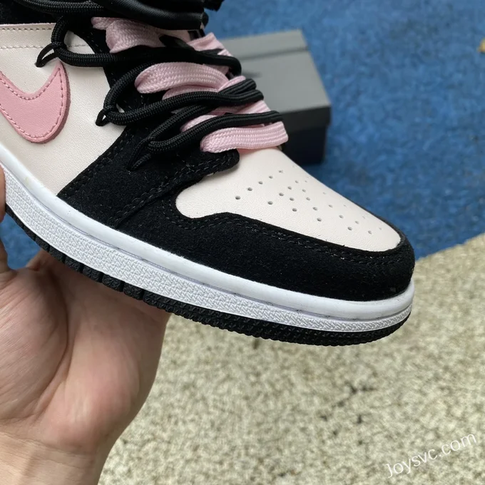 Air Jordan 1 Low DX4374-008 Black Pink Strap Retro